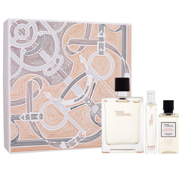 TERRE D'HERMES EDT 100ML + EDT 15ML + SHOWER GEL 40ML