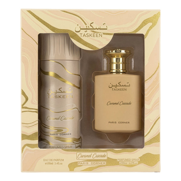 TASKEEN CARAMEL CASCADE EDP 100ML + DEODORANT SPRAY 200ML