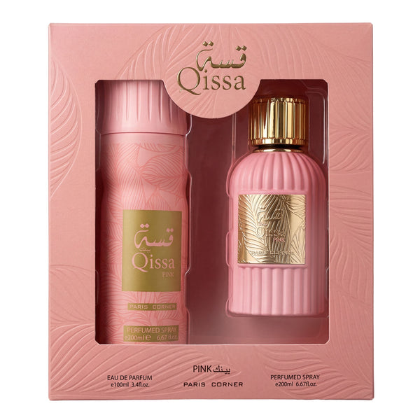 QISSA PINK EDP 100ML + DEODORANT SPRAY 200ML