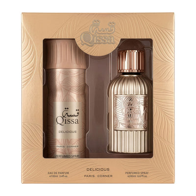 QISSA DELICIOUS EDP 100ML + DEODORANT SPRAY 200ML