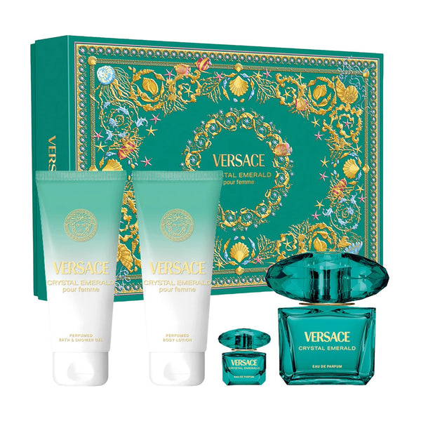 CRYSTAL EMERALD EDP 90ML + EDP 5ML + BODY LOTION 100ML + SHOWER GEL 100ML