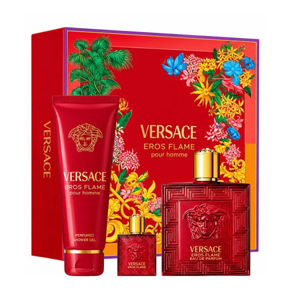 EROS FLAME EDP 100ML + EDP 5ML + SHOWER GEL 150ML